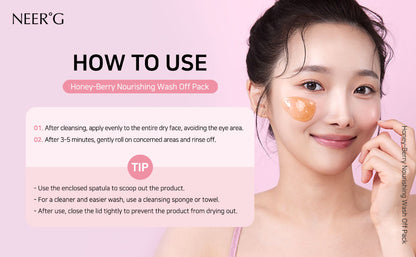 NEER°G Honey-Berry Nourishing Wash Off Pack 110ML