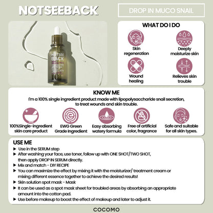 NOTSEEBACK Drop In Muco Snail 50ML