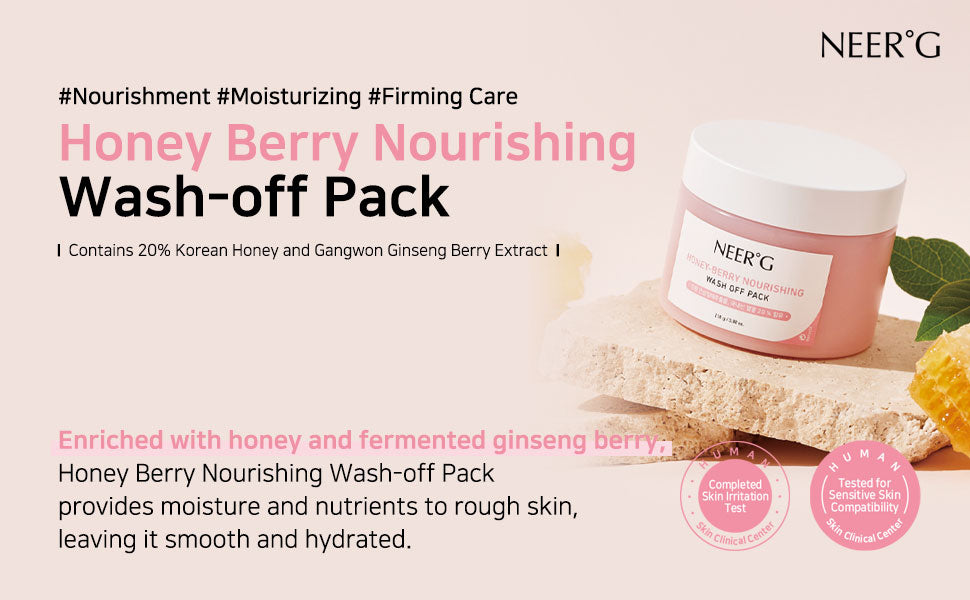 NEER°G Honey-Berry Nourishing Wash Off Pack 110ML